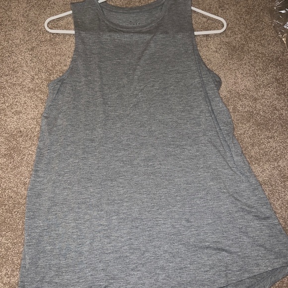 A New Day Gray High Neck Flowy Sleeveless Tank Top - Picture 2 of 4